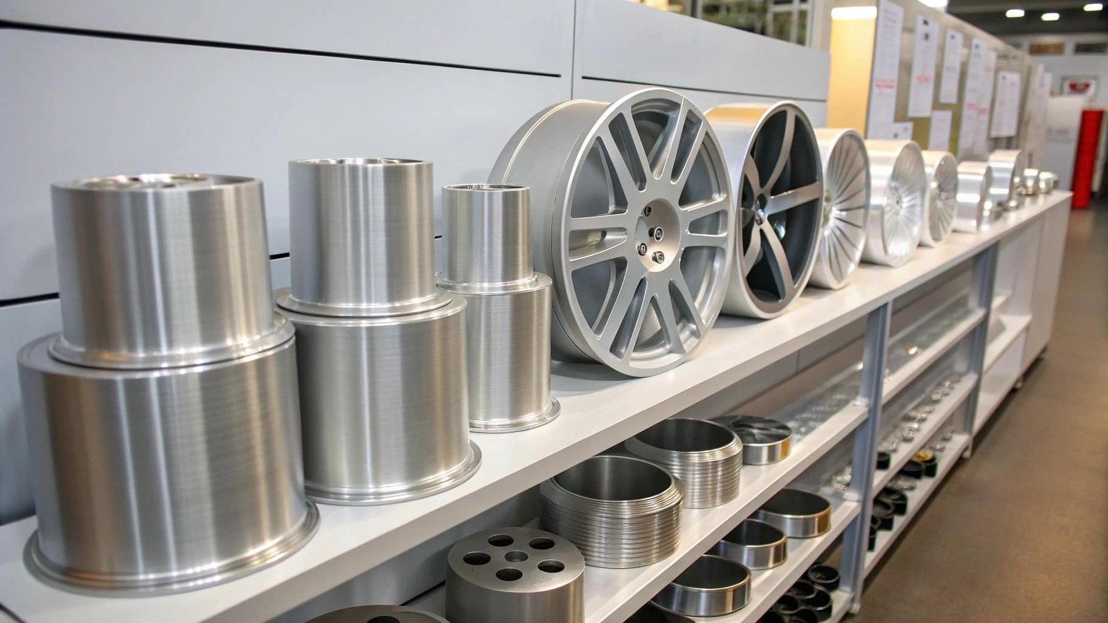 A split image showing a general-purpose structural part made from 6061 on one side, and a high-stress aerospace component made from 7075 on the other.